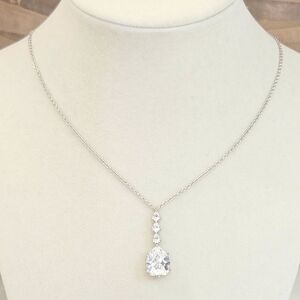 925 UTC Cubic Zirconia Necklace 20" Sterling Silver